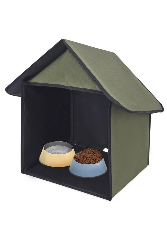 Soekoa Outdoor Cat Feeding Station, Stray Cat Shelter, Cat Shelter Outdoor for Food and Wate, Waterproof Pet Shelter for Cats Birds, Rabbits and Small Dog - Image 1